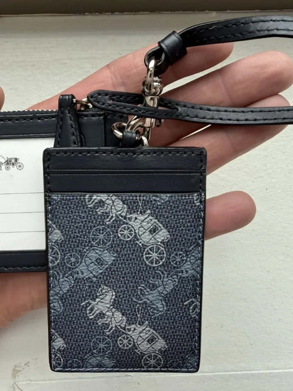 COACH Card Holder and Lanyard ID Set